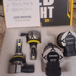 9005/HB3 (2) AND (2) H11/H9/H8 LED BULBS