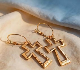 Cross earrings
