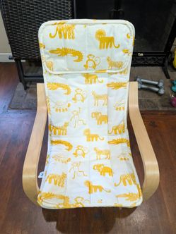 Kids Chairs IKEA POÄNG children's armchair featuring the Ulvsby With  cushions