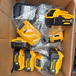 SANIU 8000mAh Replacement for Dewalt 20V MAX Battery Li-ion Compatible with Dewalt 20-Volt Cordless Power Tools DCB208 DCB207 DCB206 DCB204 DCB201 DCB