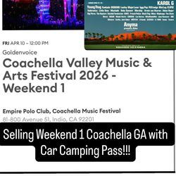 Coachella festival 2026
