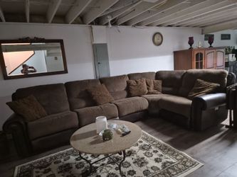 Sectional sofa.