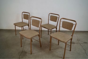 1950’s Set of 4 Midcentury Modern Folding Dining Chairs