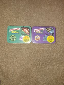 Garbage Pail Kids Go On Vacation Tins
