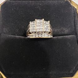 10k Real Gold And Diamond Ring 2cttw 500