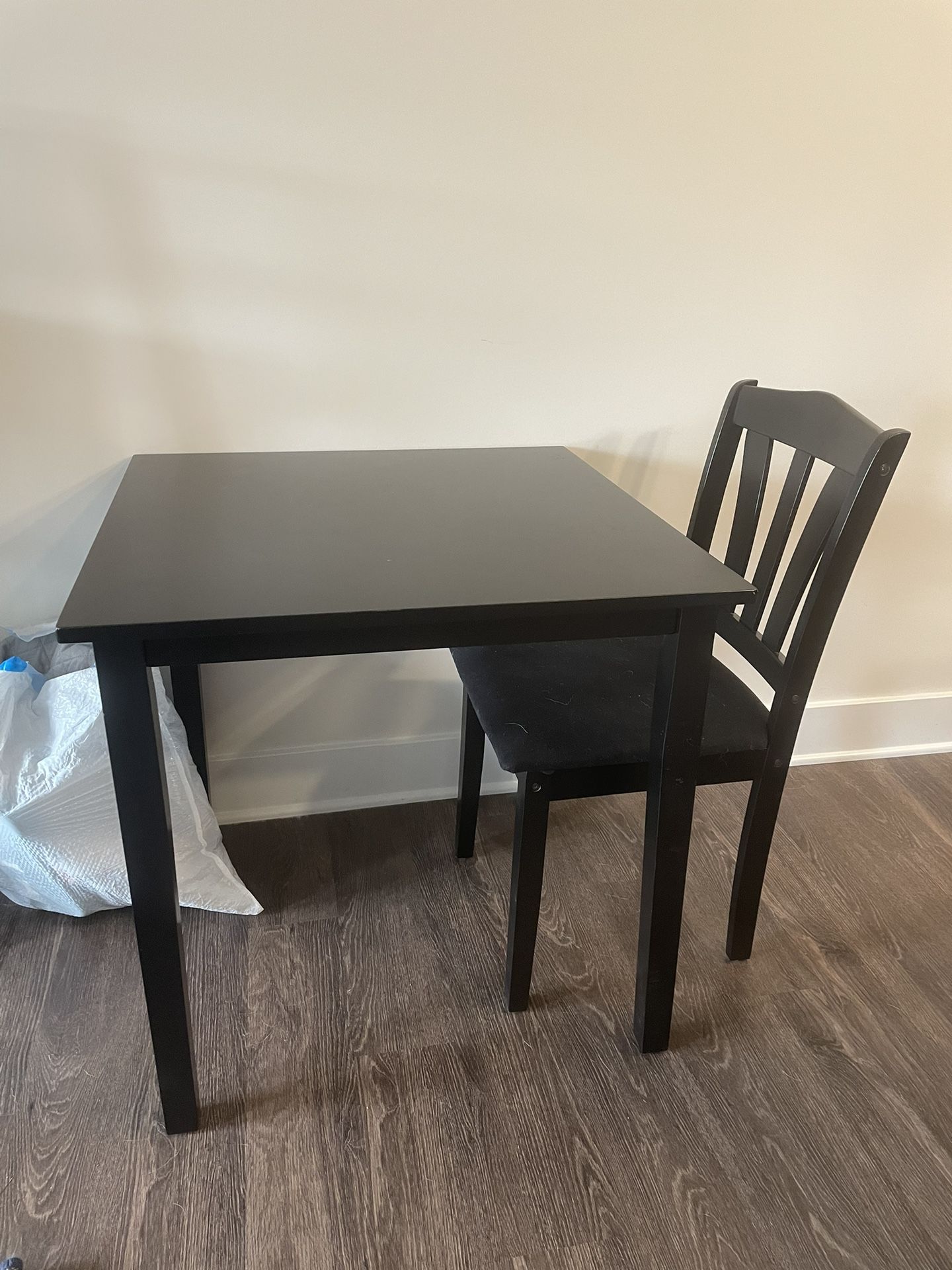 Black Dining Table And 2 Chairs