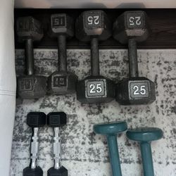Various Dumbbell Weights