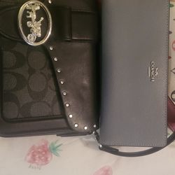 Coach purse from this season with matching Gray wallet