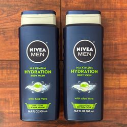 Nivea MEN Maximum Hydration Body Wash With Aloe Vera: 16.9 oz Each (2 For $8)