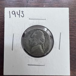 1943 War nickel (p)