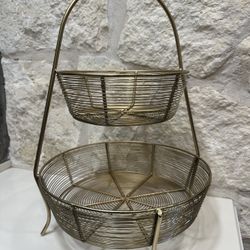 Two Tier Fruit Basket 