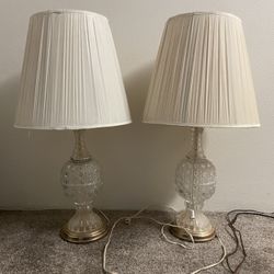 IF YOU SEE THESE , THEY ARE AVAILABLE! Two Lamps & Two End Tables - 