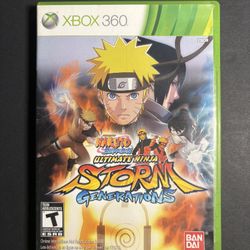 Naruto Shippuden Ultimate Ninja Storm Generations (Xbox 360, 2012) CIB Complete