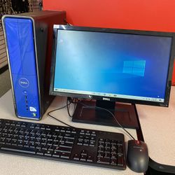 Selling this great condition  Dell desktop computer  Windows 10 300GB hard Drive storage  It comes with the monitor  Keyboard  Mouse Power cable  