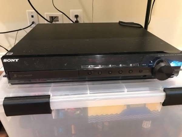 500 WATTS SONY RECEIVER WITH BUILT-IN SACD/CD/DVD PLAYER, SPEAKERS AND SUBWOOFER BUNDLE $300 FINAL PRICE 