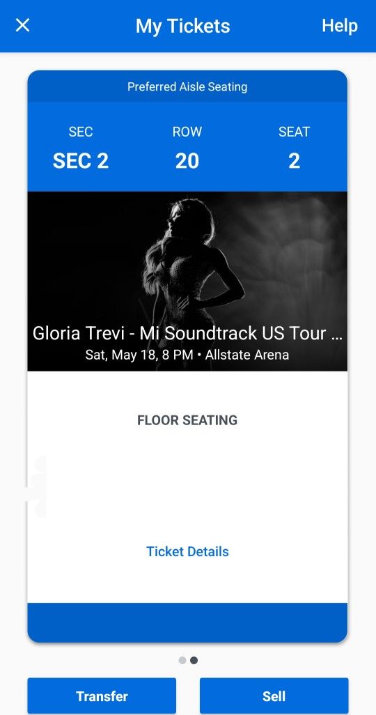 Tickets 🎟  GLORIA TREVI (2)