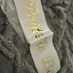 Bride To Be Sash