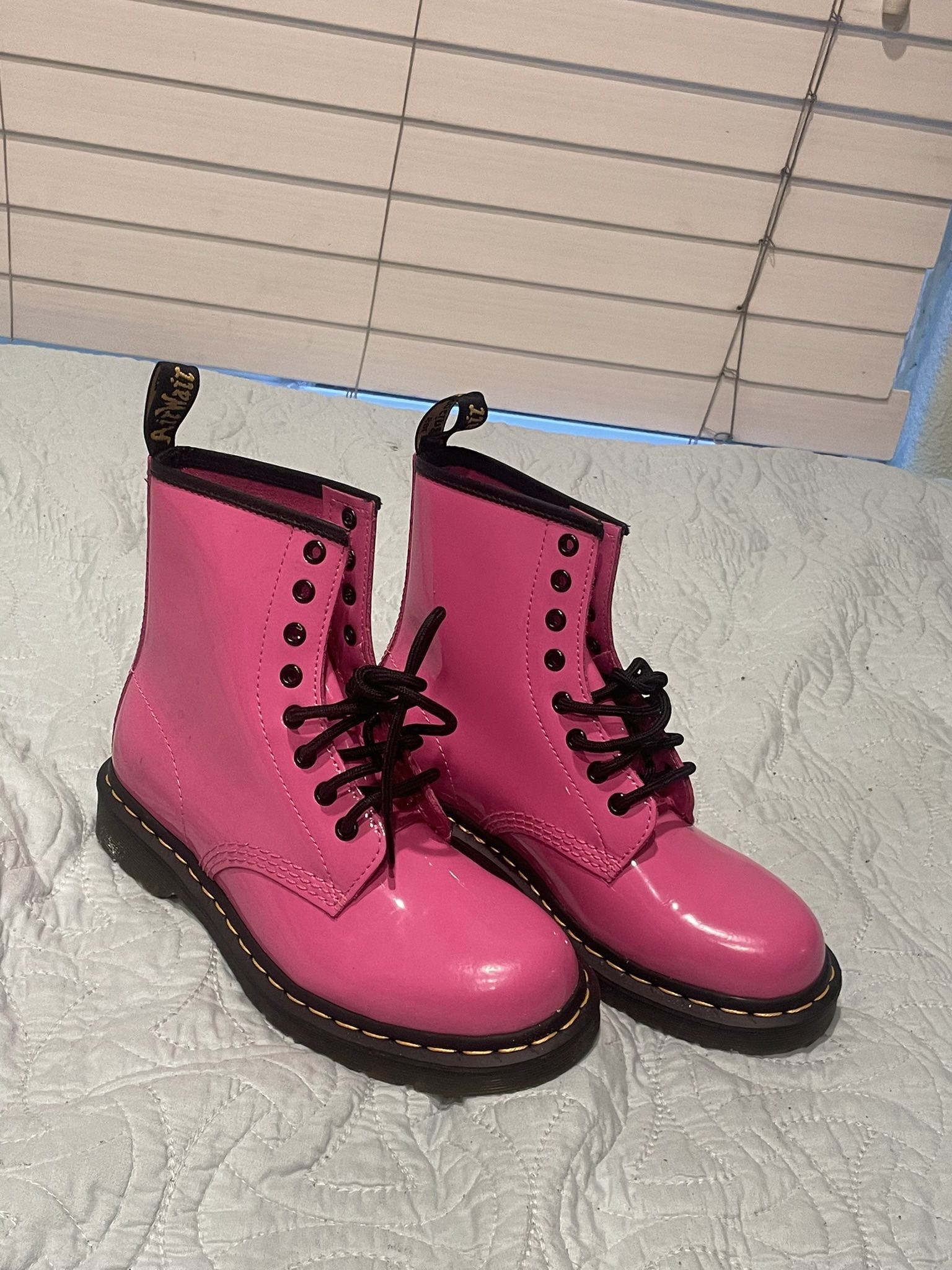 Dr. Martens Hot Pink Boots