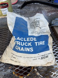 Truck Tire Chains. New