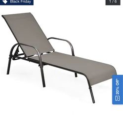 Like new: used 1-2 times, room essentials outdoor patio lounge chair, adjustable, reclining
