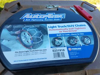 Tire chains never used