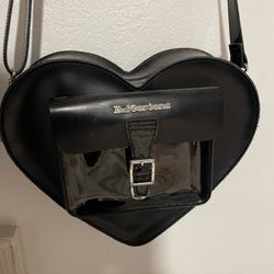 Dr. Martens Heart Black Leather Bag