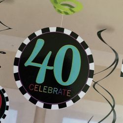 40 Yrs Party Decorations