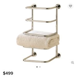 Brand New, Never Used Valsan Polished Nickel Towel Rack