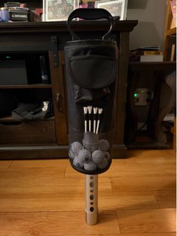 NEW Golf Ball Pickup Tube w/ Storage Bag + 12 LA Dodgers Golf Balls