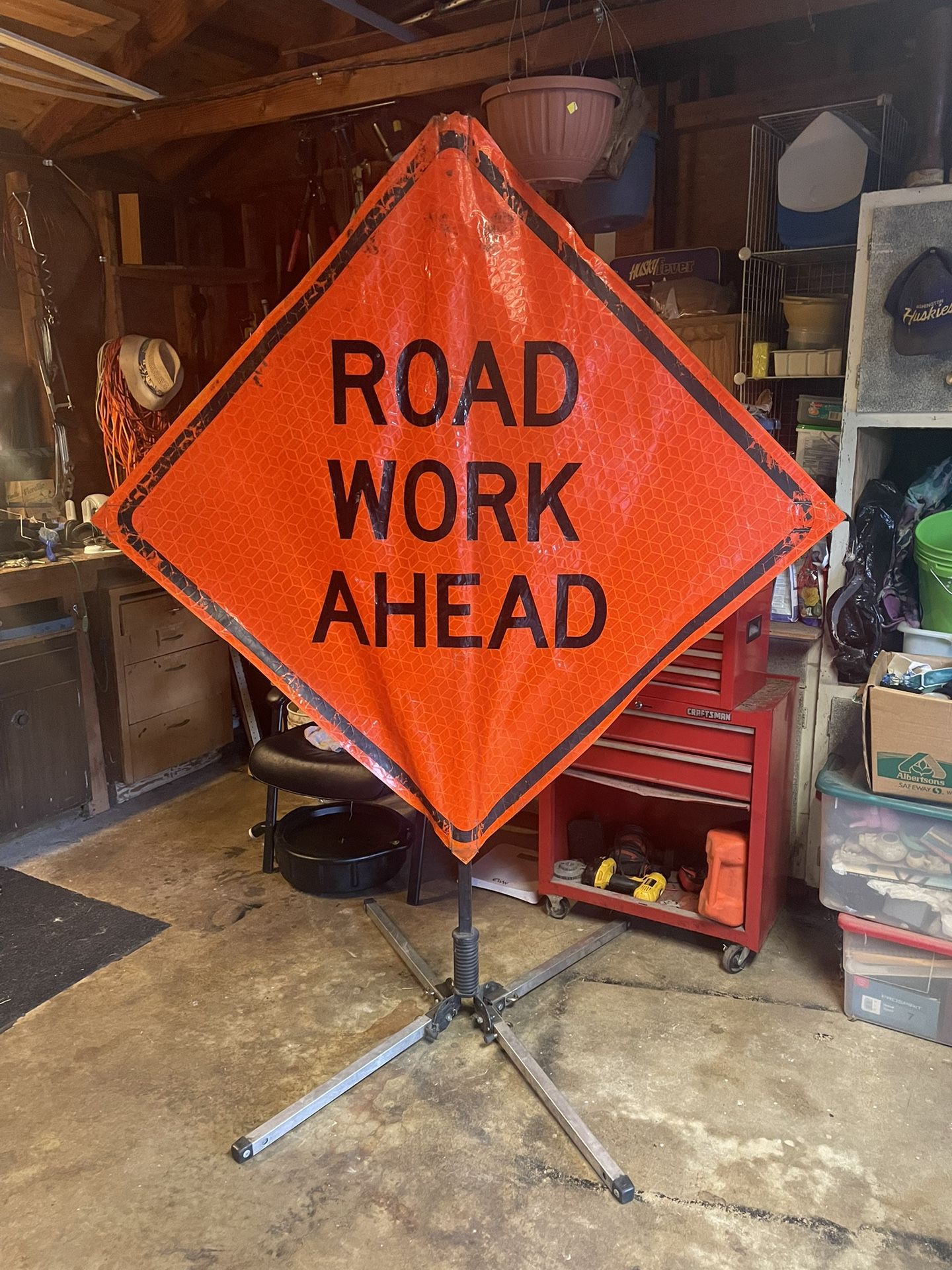 Wind master 5012 Road Work Sign 7 Feet