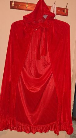 Red velvet cape for halloween and other special occasions