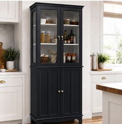 Black Pantry/ Bookshelf