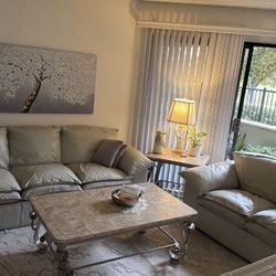 Sofa, Loveseat, Genuine Leather