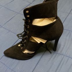 Black Suade Heels
