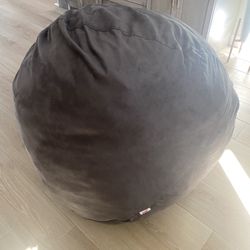 Giant Size Grey La Pouf Beanbag from Costco 