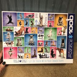 Dogs doing Yoga 1000 piece puzzle Marshall’s 