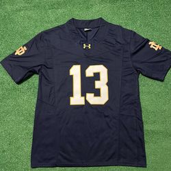 Norte Dame Fighting Irish CJ Carr Blue Jersey 