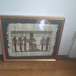 Ancient Egyptian style papyrus art