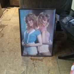 Landers Sisters Hand Signed Framed Poster