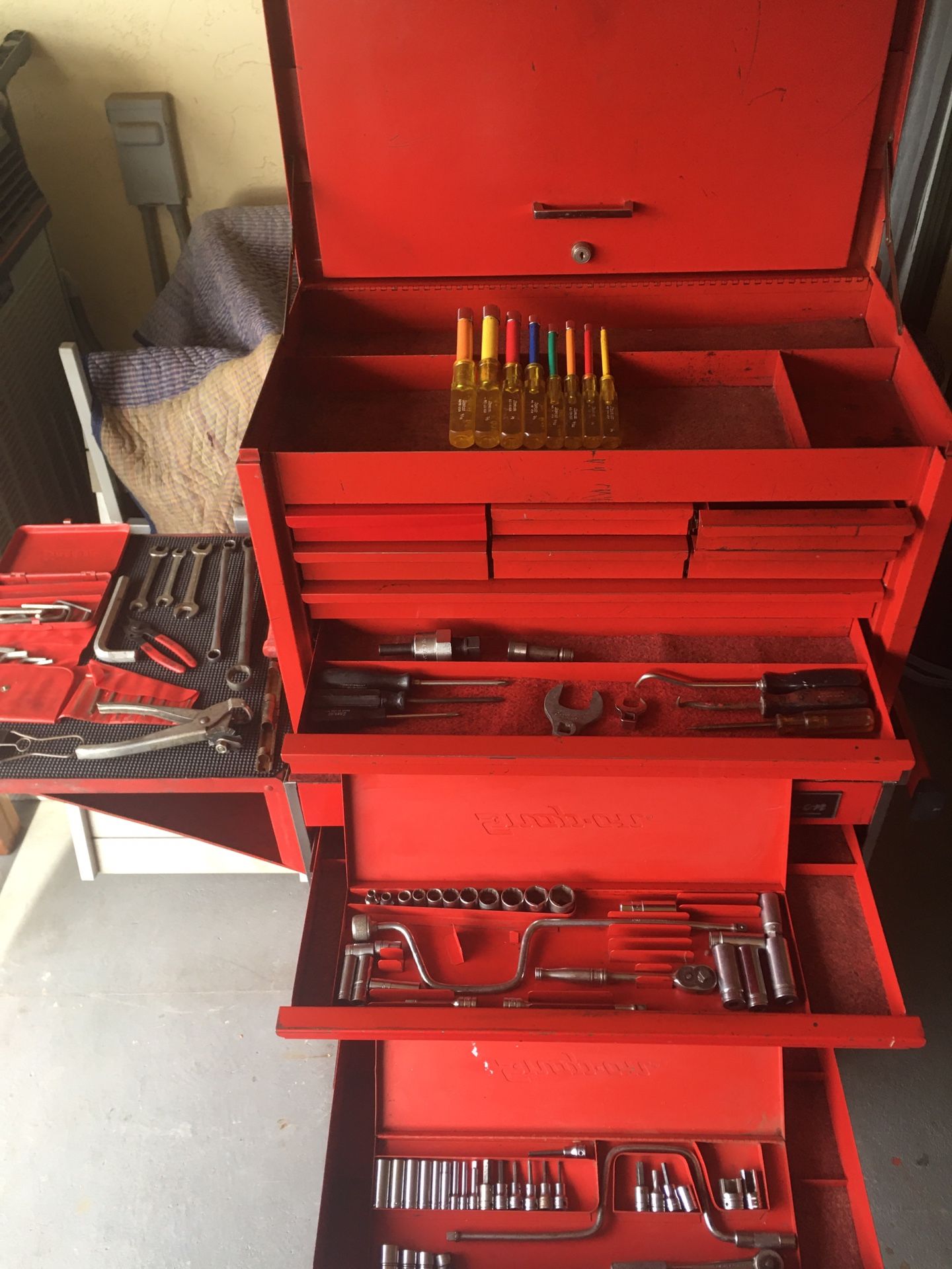 Vintage Snap-On KRA-59c KRA-412A & KR-558c Combo Rolling Tool Chest (1970’s)