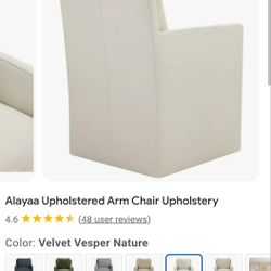 Alayaa UPHOLSTERED LINEN CHAIR