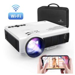VANKYO Leisure 3W Mini Projector with Synchronize Smartphone Screen,  Portable WiFi Projector Supports 1080P for iOS/Android Devices, Compatible with 