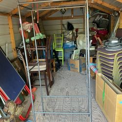  clothing rack it’s 69 inches tall 39 inches wide and 17 inches deep