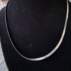 Double Sided Herringbone Necklace 