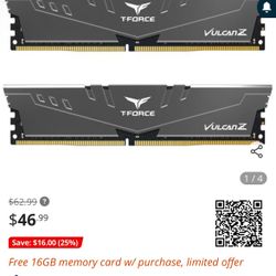 Tforce 16gb 2x8gb Brand New
