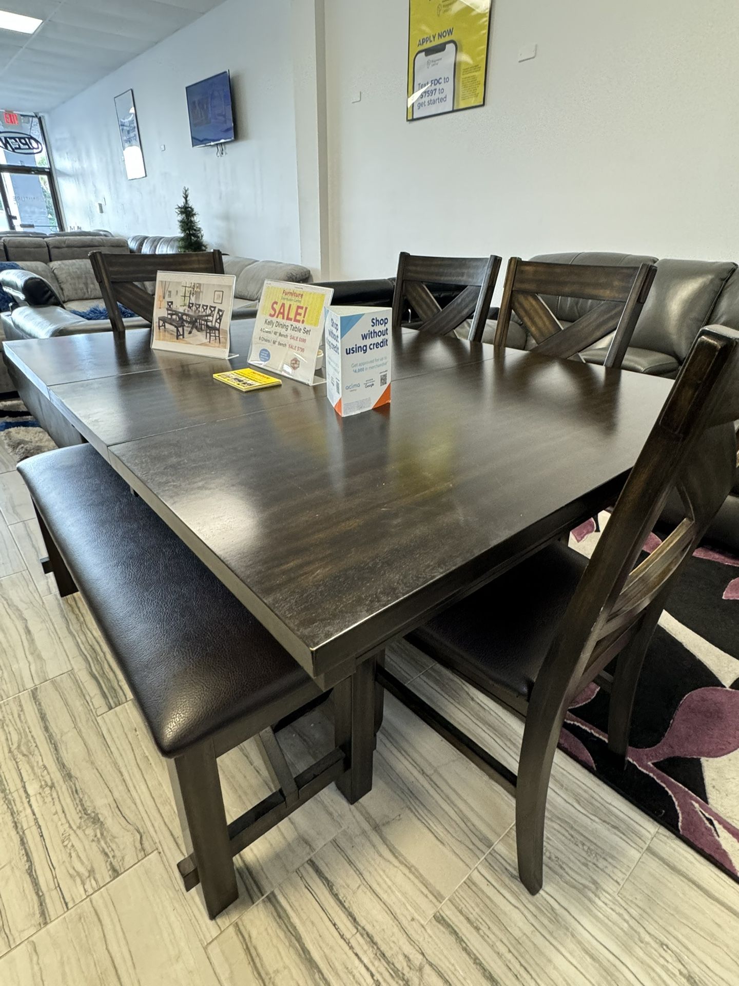 Gorgeous Kelly Dining Table Set!$699!*SAME DAY DELIVERY*NO CREDIT NEEDED*EASY FINANCING*HUGE SALE*