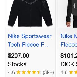 Original first nike tech fleece black size L