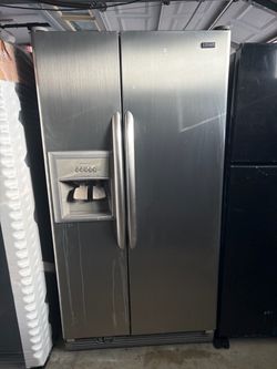 GARAGE OR KITCHEN KENMORE 36  INCHES SIDE BY SIDE REFRIGERATOR WORKING GREAT