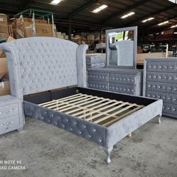 Upholstered Bedroom Set Available / Same Day Delivery 