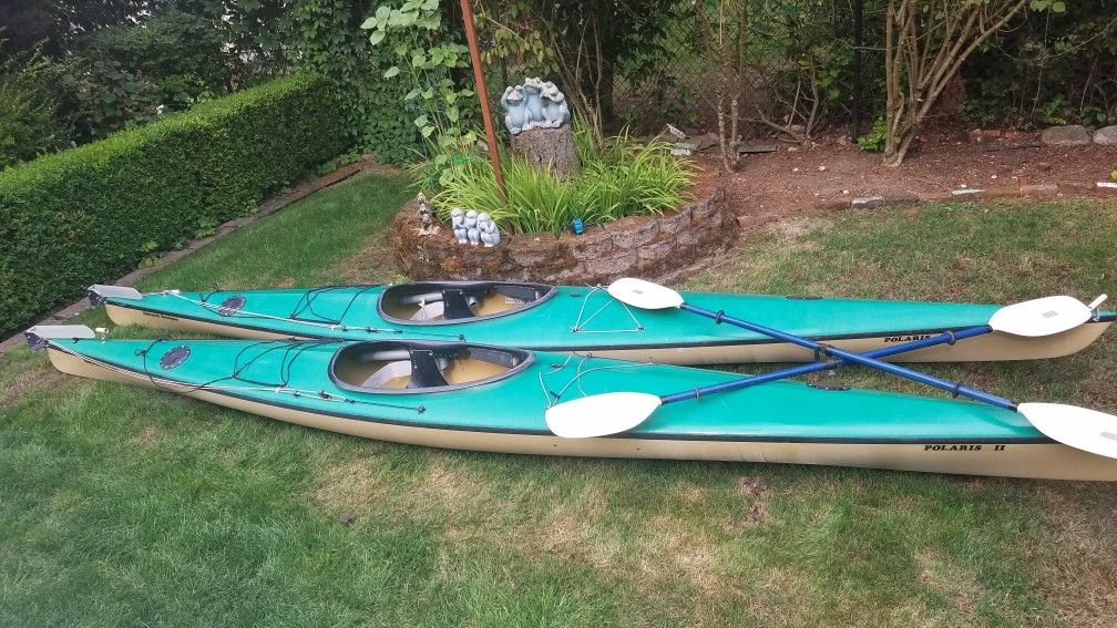 2 17 ft fiberglass sea kayaks for Sale in Bremerton, WA OfferUp
